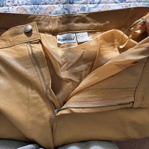 Vintage Leather Pants Straight Leg - Picture 8 of 8